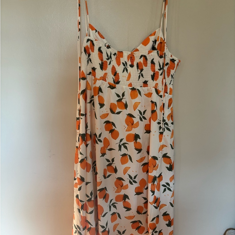 Cider Orange and Cream Midi Dress - Picture 7 of 7